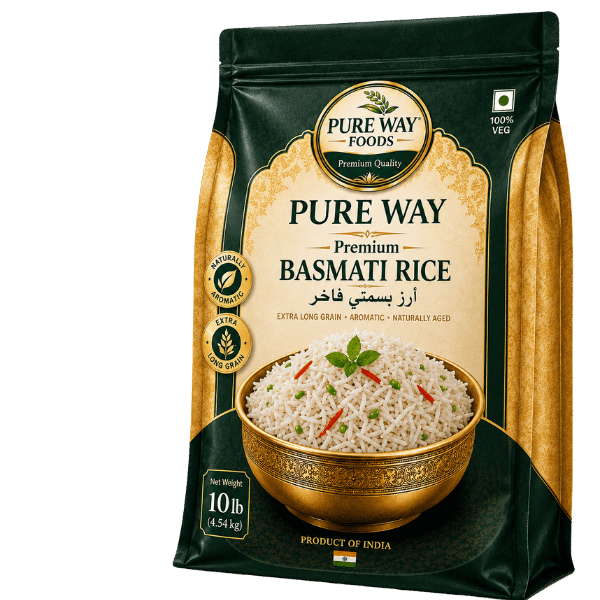 Pure Way Food Royal Basmati Rice Package